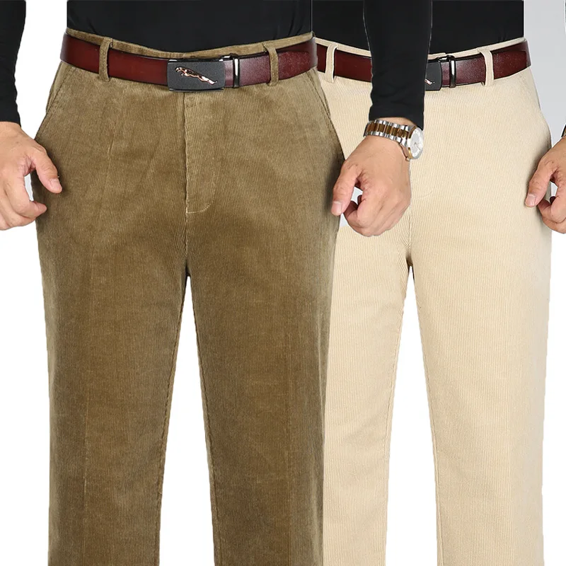 

Новинка Осень-зима 2022, стильные мужские вельветовые повседневные брюки, мужские вельветовые повседневные брюки, свободные прямые мужские брюки