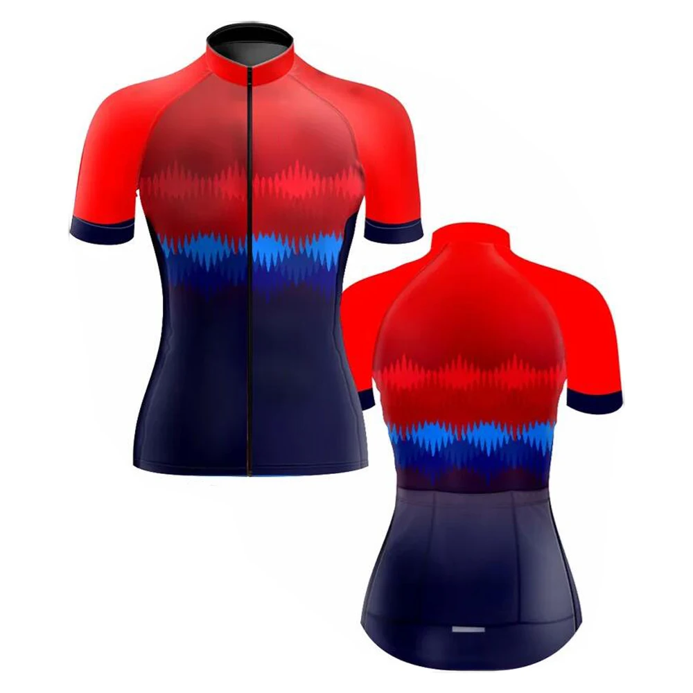

Women Summer Short Sleeve Cycling Jersey Breathable Quick-Drying Bike Clothing MTB Maillot Ciclismo Femenino