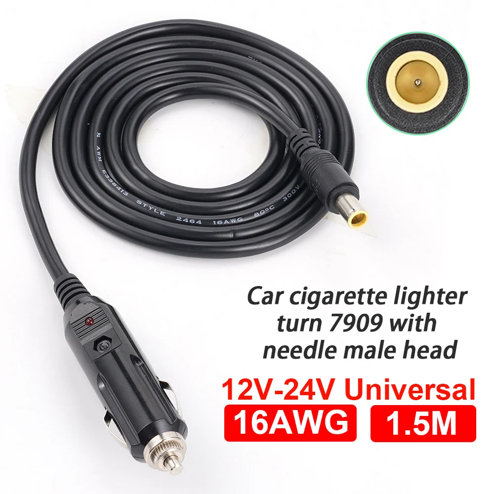 

Автомобильный зарядный шнур питания прикуриватель DC 5,5*2,1 очиститель сабвуфер 1,5 м 12 В 24 В DC 5521 7909 автомобильное зарядное устройство Удлинительный кабель