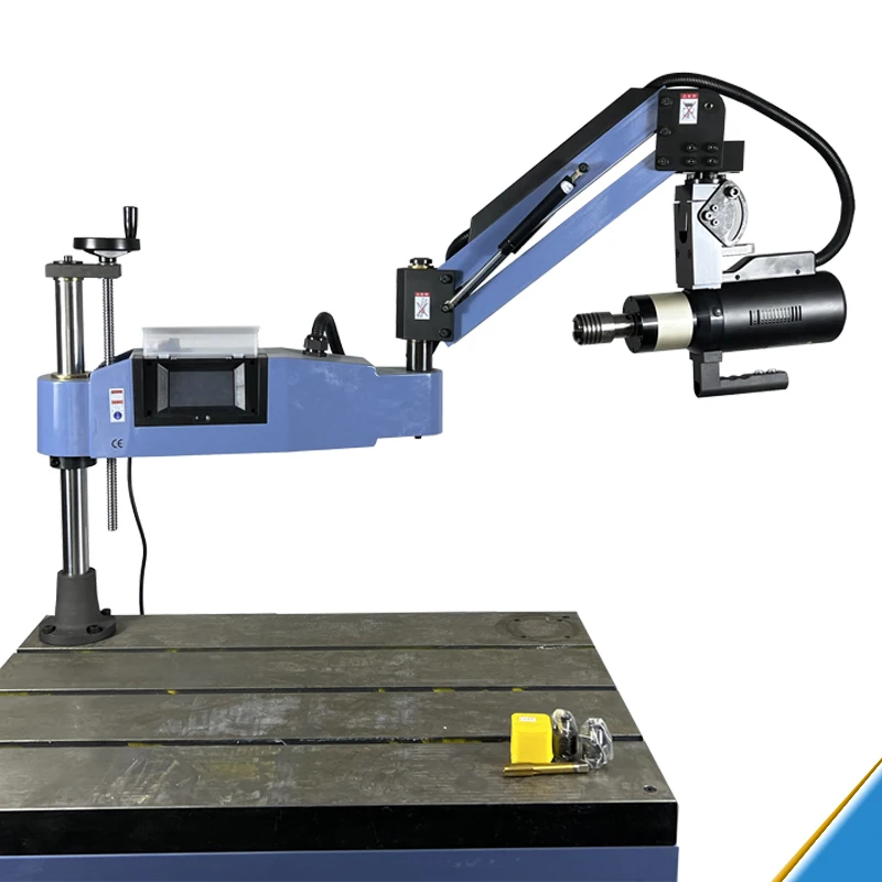 

M3-M16 CE CNC Electric Tapping Machine Servo Motor Tapper Drilling Easy Arm Power Tool Threading Machine with Chucks