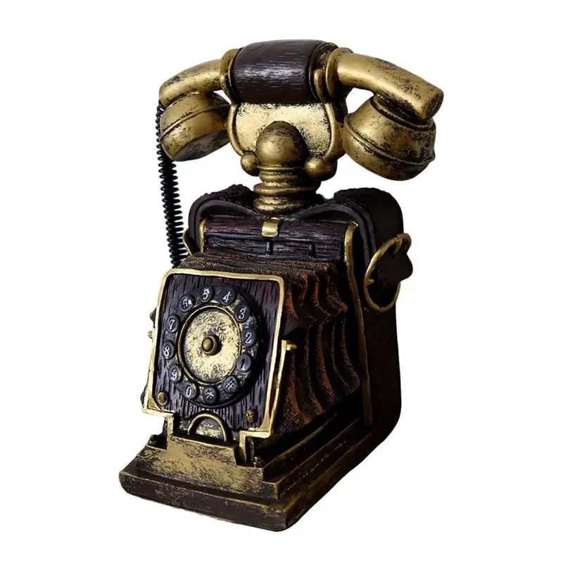 

Money Bank Money Saving Box Telephone Savings Bank Coin Banks Retro Savings Box Desk Decor Resin Large Coin Bank Birthday Gifts