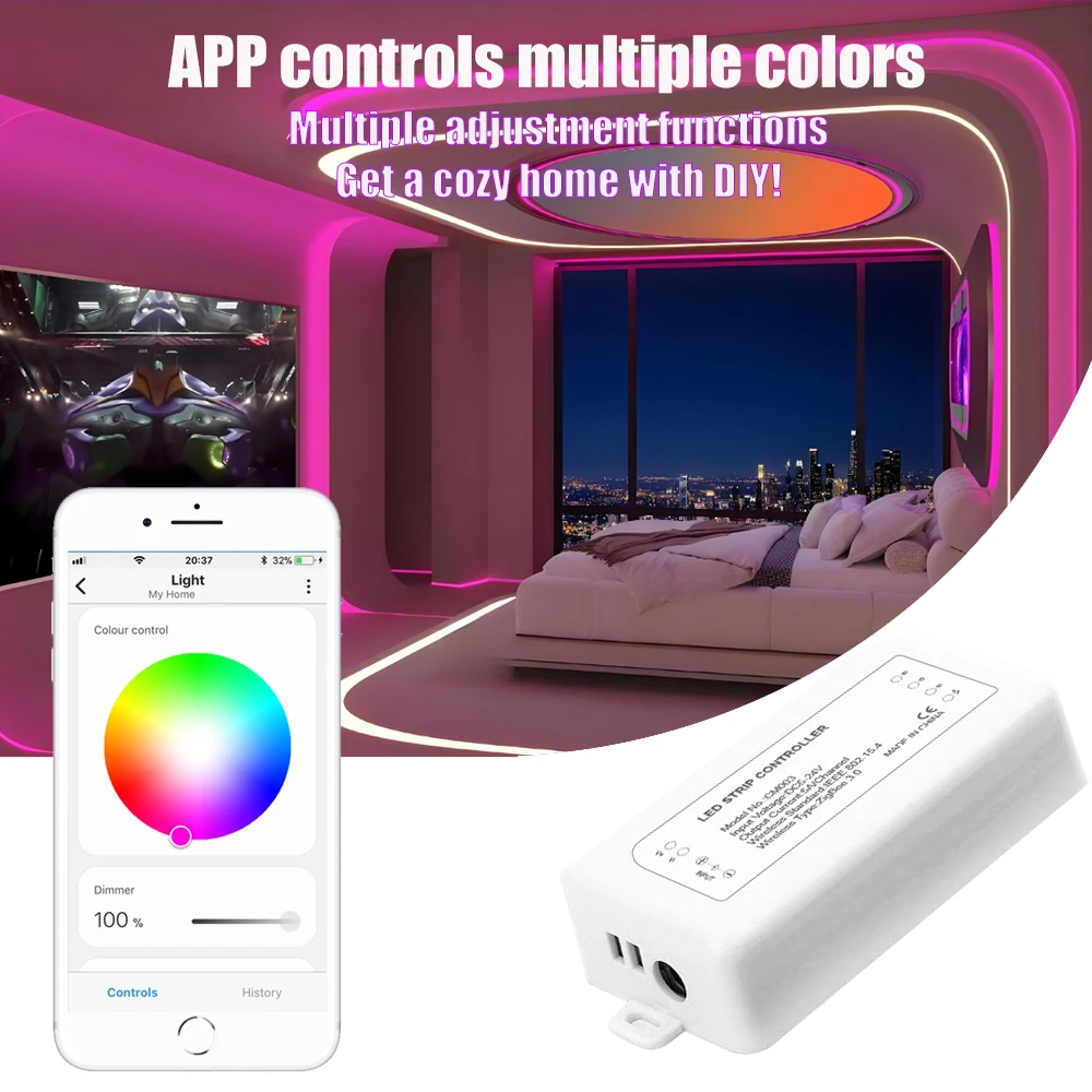 Светодиодный контроллер BORUIDAPLS Zigbee 3.0 RGB