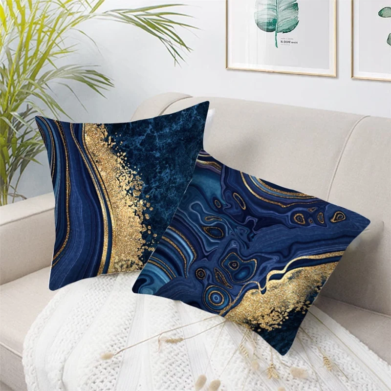 

A50I 4 Pack Cushion Covers 18X18 Inches Throw Pillow Pillow Cases With Invisible Zipper For Sofa Livingroom Bedroom