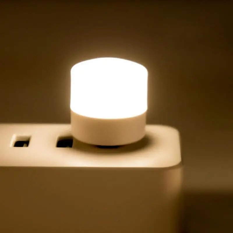 

Mini USB Plug Lamp Portable LED Plug-in Bulbs with 2 Lighting Colors Home USE Small Atmosphere Lights for Living Room Bedroom