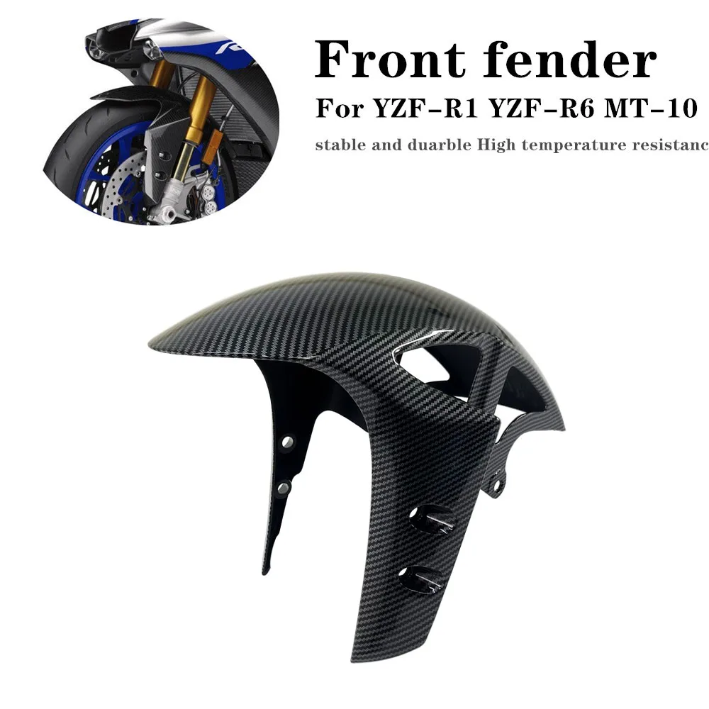 

For Yamaha YZFR1 R1 2009-2022 YZFR6 R6 2017-2022 MT-10 16-18 Motorcycle Accessories Fairing ABS Carbon Fiber Front Fender Splash