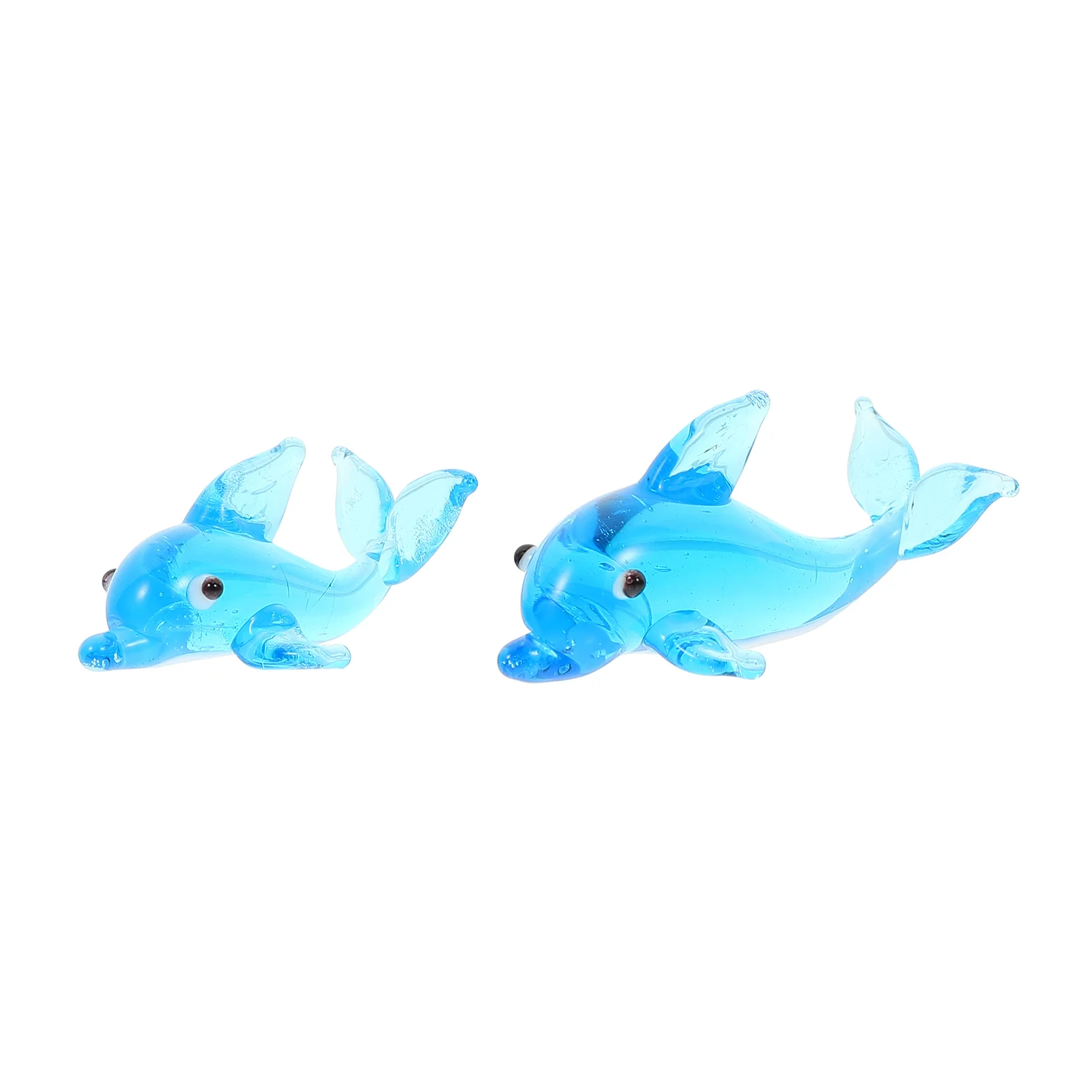 

Dolphin Glass Animal Sculpture Figurine Sea Crystal Blown Statue Figurines Ornament Decoration Hand Figures Mini Decorations