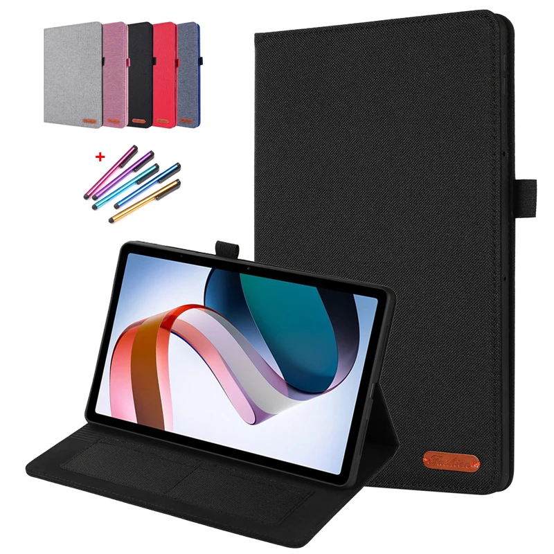 

Case For Coque Xiaomi Redmi Pad 2022 Tablet Case 10.61 inch Soft Fabric Stand Flip Cover For Redmi Pad Case Funda Capa+Gift Pen