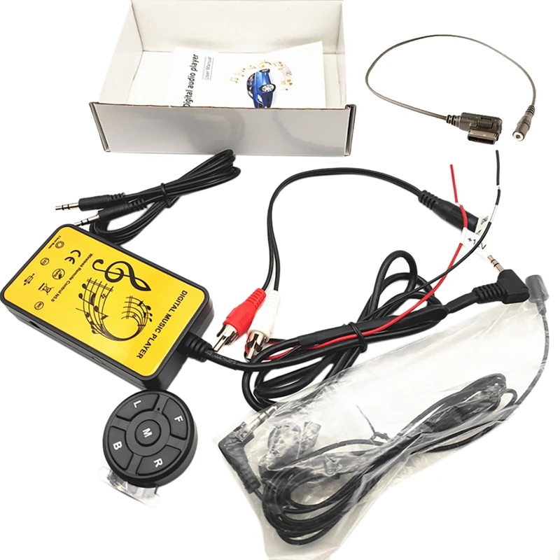 

Car Audio Modified Bluetooth Wireless Audio RCA Connected To The Original Car Audio Digital Disc Box Decoder+Audio Cable