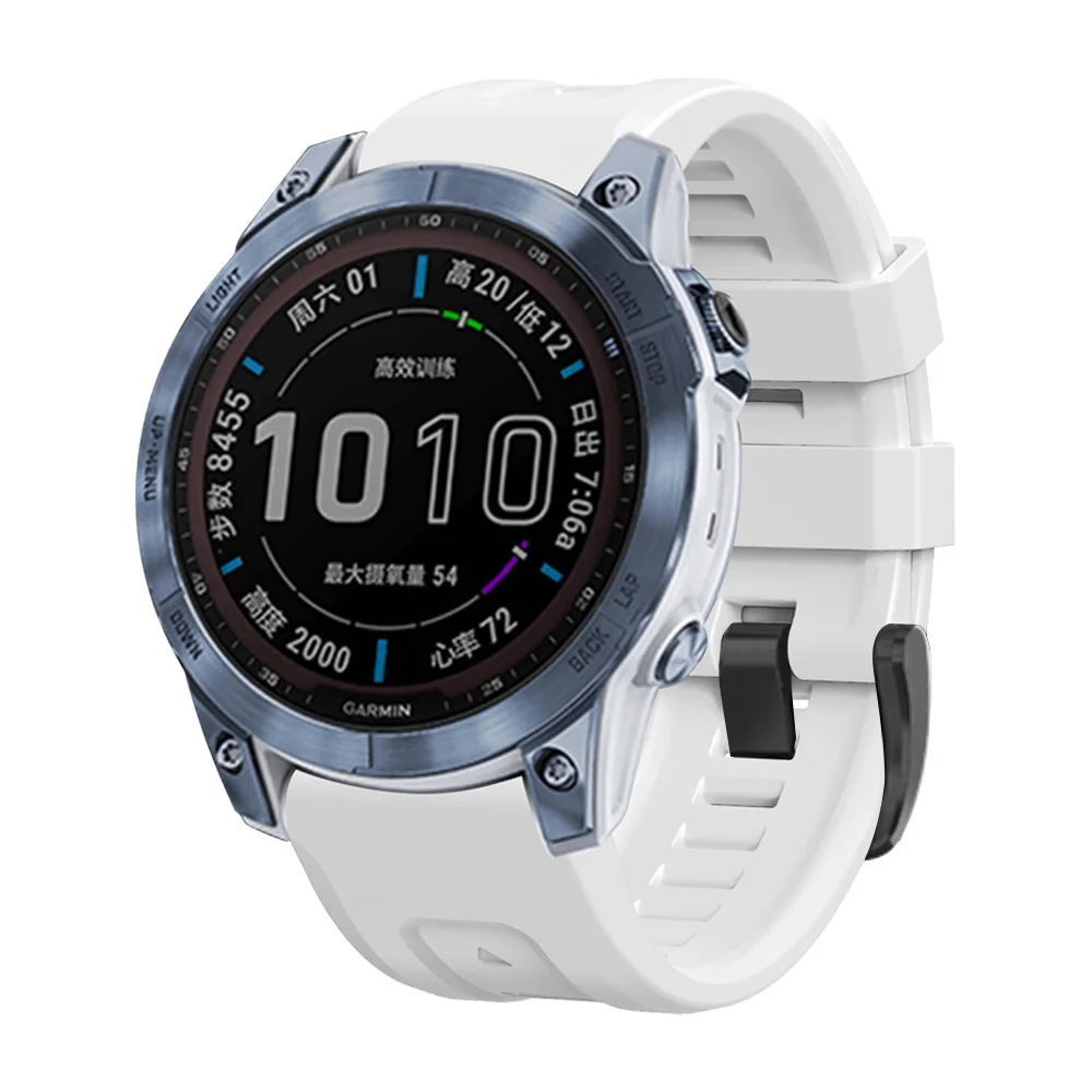 

For Garmin Fenix 7X 7 Solar/6X 6 Pro 5 5X Plus 3 3HR/Epix QuickFit 22mm 26mm Strap Smartwatch Watch Band Silicone Bracelet 1:1