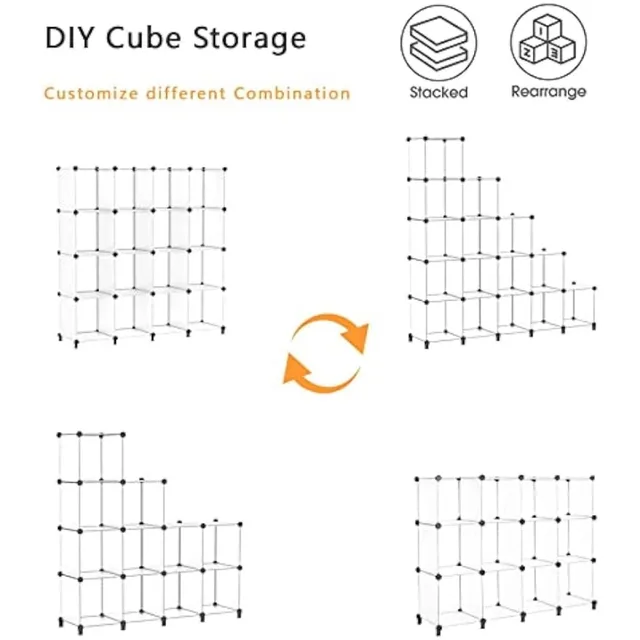 AWTATOS Cube Storage Organizer, Storage Cubes Shelves Bookshelf, 6