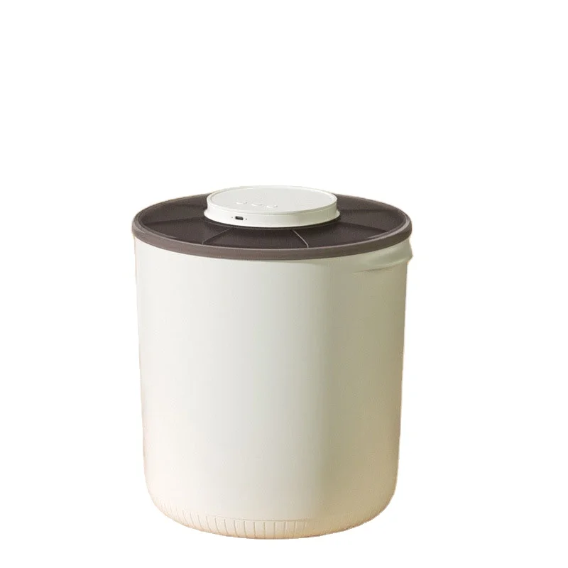 

vacuum Pet food container Vacuum Round Abs Food Storage Automatic Pet Feeder Food Storage