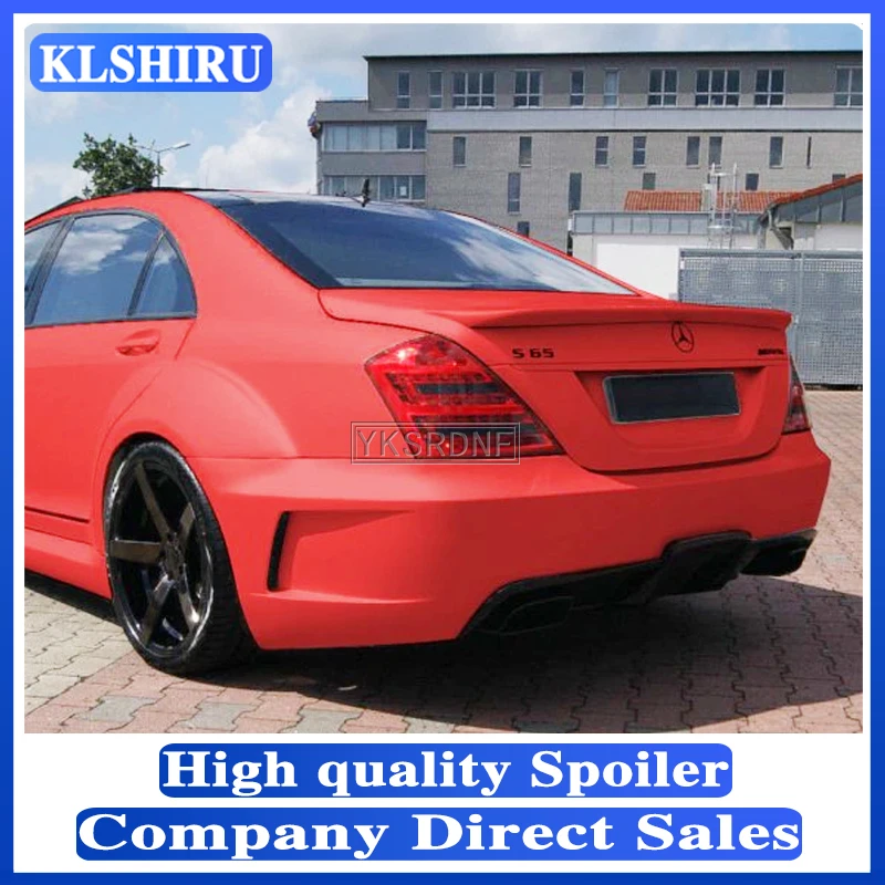

Для Mercedes benz S class w221 2006-2013 ABS спойлер из материала задние крылья багажника S320 S400 S420 S450 S600