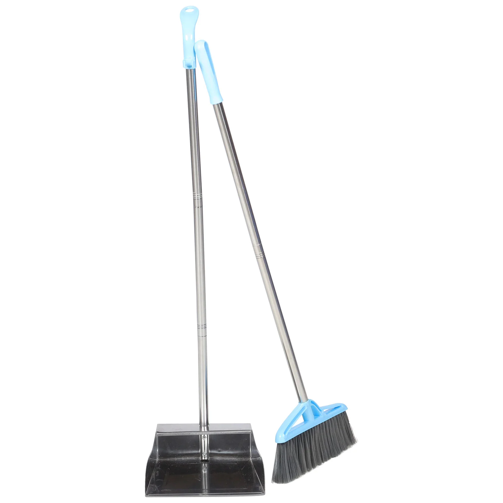 

Broom Dustpan Cleaningset Kitchen Garbage Household Garden Indoor Kitfloor Outdoor Handle Home Upright Stand Brushcombosteel Pan
