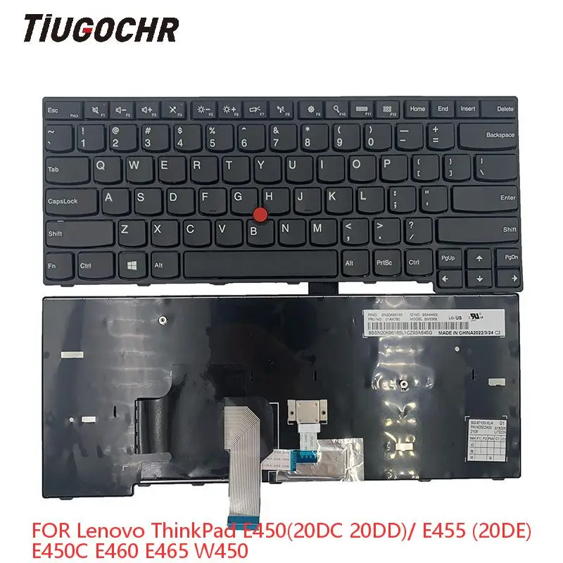 

Lenovo ThinkPad E450(20DC 20DD) E455 (20DE) E450C E460 E465 US Keyboard with Pointer