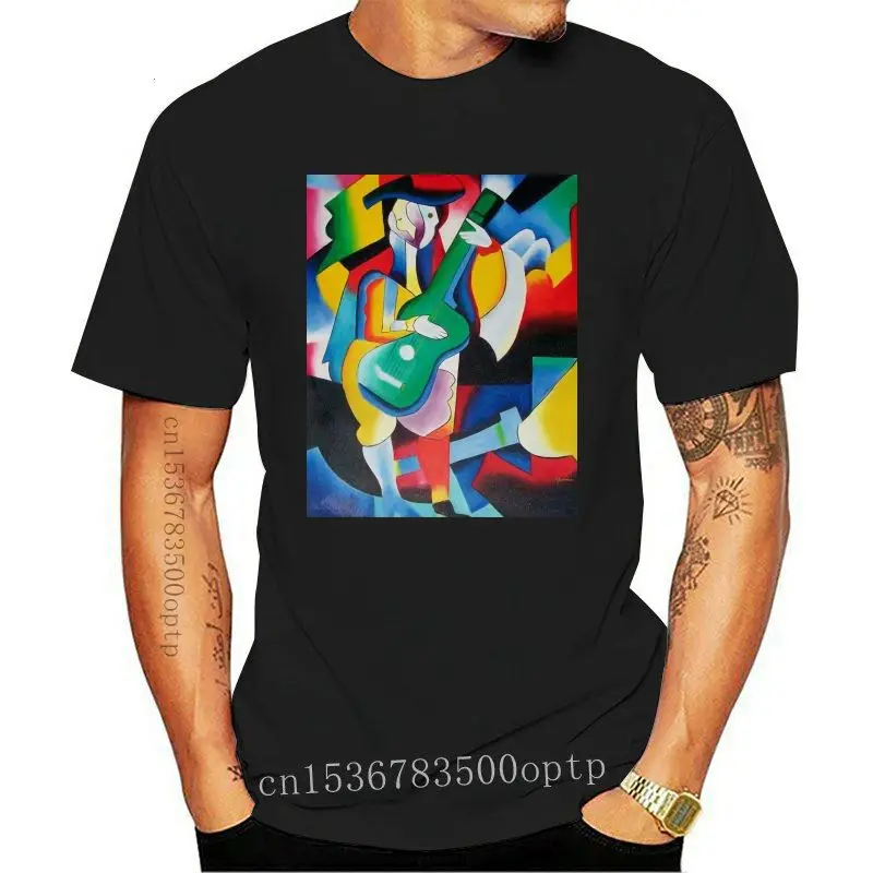 

Camiseta de dibujos animados para hombre, camisa Unisex con pintura de PABLO PICASSO, pintor cubista, de calidad, a la moda, 202