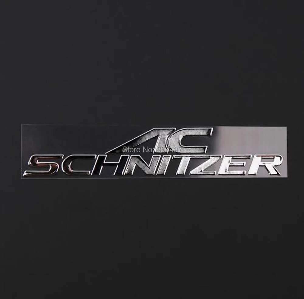 

Newest 3D Car Trunk Nickel Alloy Badge Emblem Sticker Accessories Adhesive Car Styling Badge Decal For AC Schnitzer