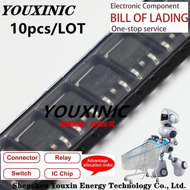 

YOUXINIC 100% new imported original IPD70R600P7S 70S600P7 TO-252 MOS FET 700V 20.5A