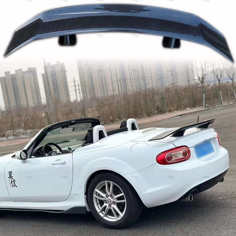 Фото Подходит для MX5 ND MX5 NC NCEC Roster Miata EPA Type 3 2-Door 2009-2015, высококачественный спойлер заднего багажника, крыло подковы №4