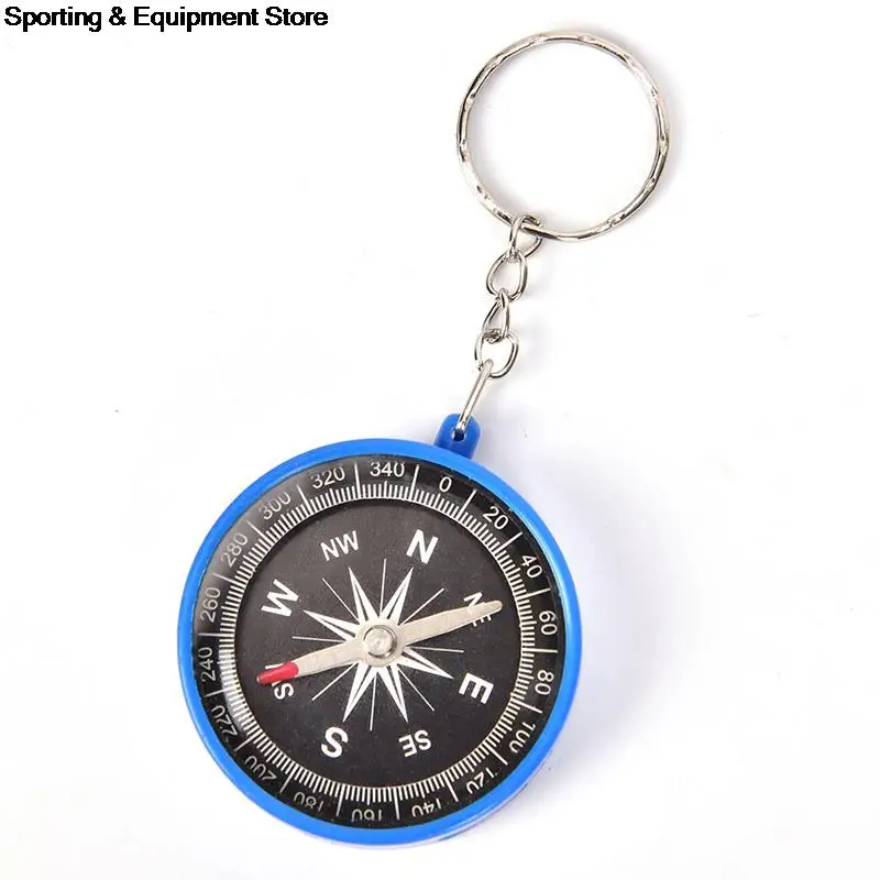 

4.6cm Camping Plastic Compass Hiking Navigation Premium Outdoor Sports Hiking Pointer Pointing Guider Keychain 1PCS