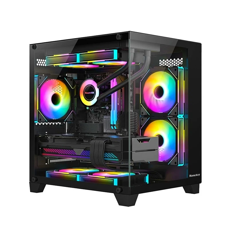 Фото K66 D8 Портативный металлический корпус для настольного ПК формата ITX Mini-A4, подходит для компактного блока питания 1U. №3