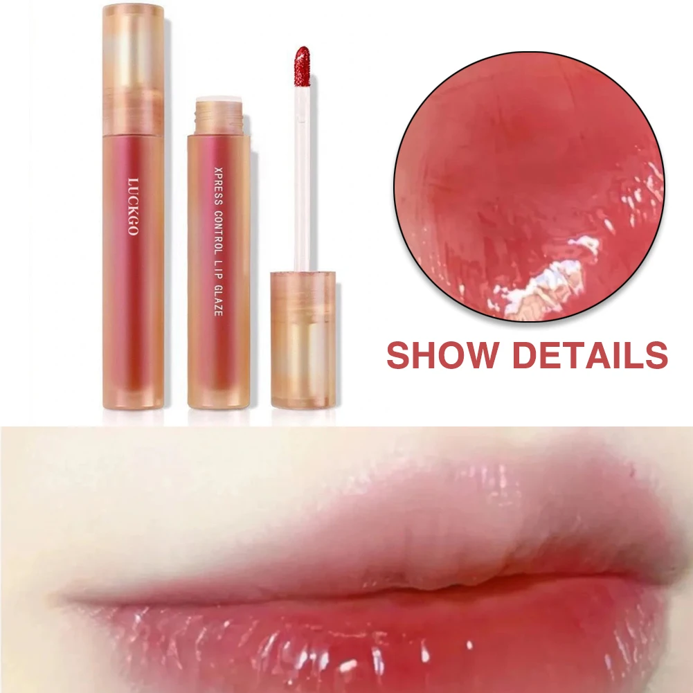 

6 Colors Labial Water-light Mirror Lip Glaze Not Fade Lip Tint Lasting Moisture Cosmetic Lipstick Makeup for Women Lip Gloss