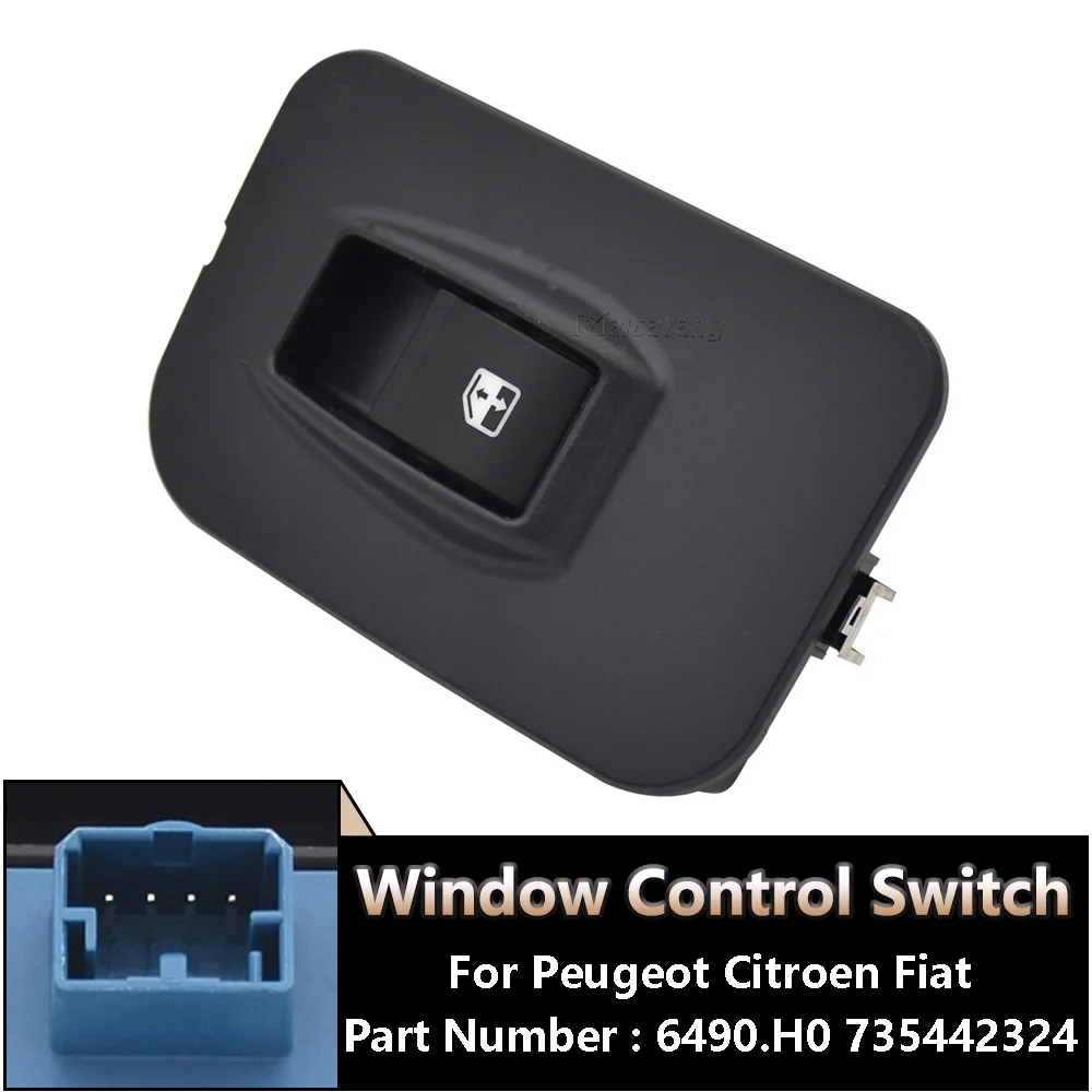 

Fit For Citroen Nemo Peugeot Bipper Fiat Fiorino Doblo Qubo Electric Power Window Switch 6490.H0 735461282 735442324 Auto Parts