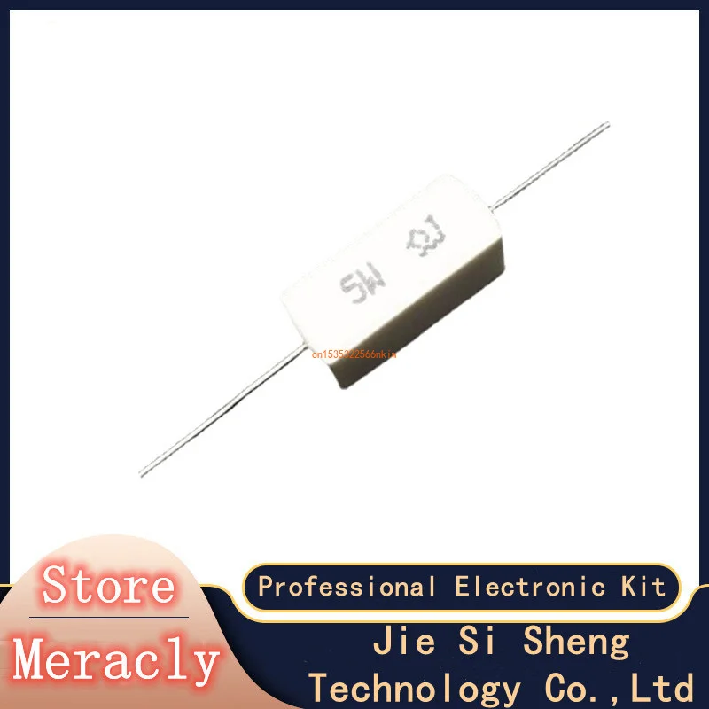 

5 шт. 5 Вт 0,3 0,33 0,43 0,47 0,5 0,56 1 Ом 0.3R 0.33R 0.47R 0.5R 0.56R 1R керамический цементный резистор 5%