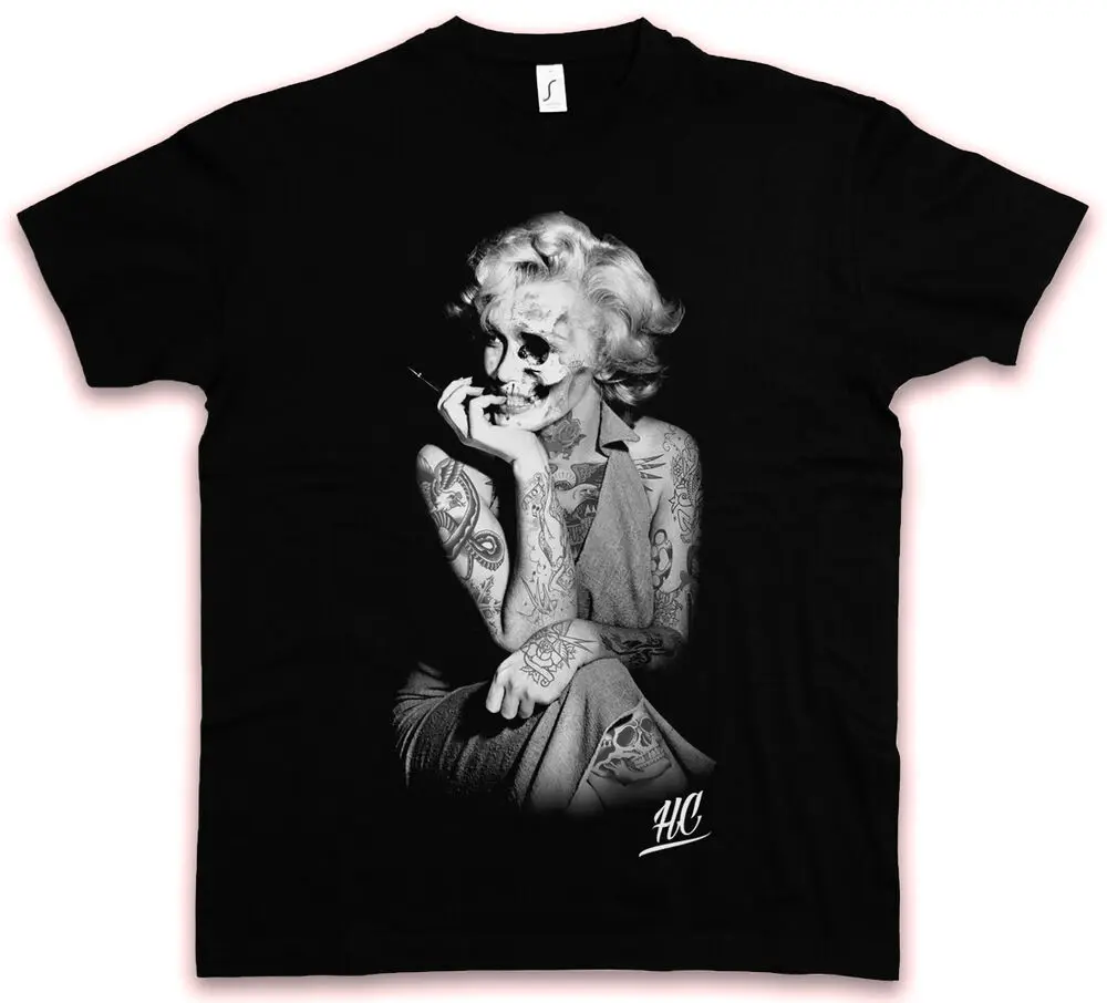 Тату Мэрилин ХЦ HATE COUTURE футболка Монро Rockabella пин ап звезда икона рубашка |