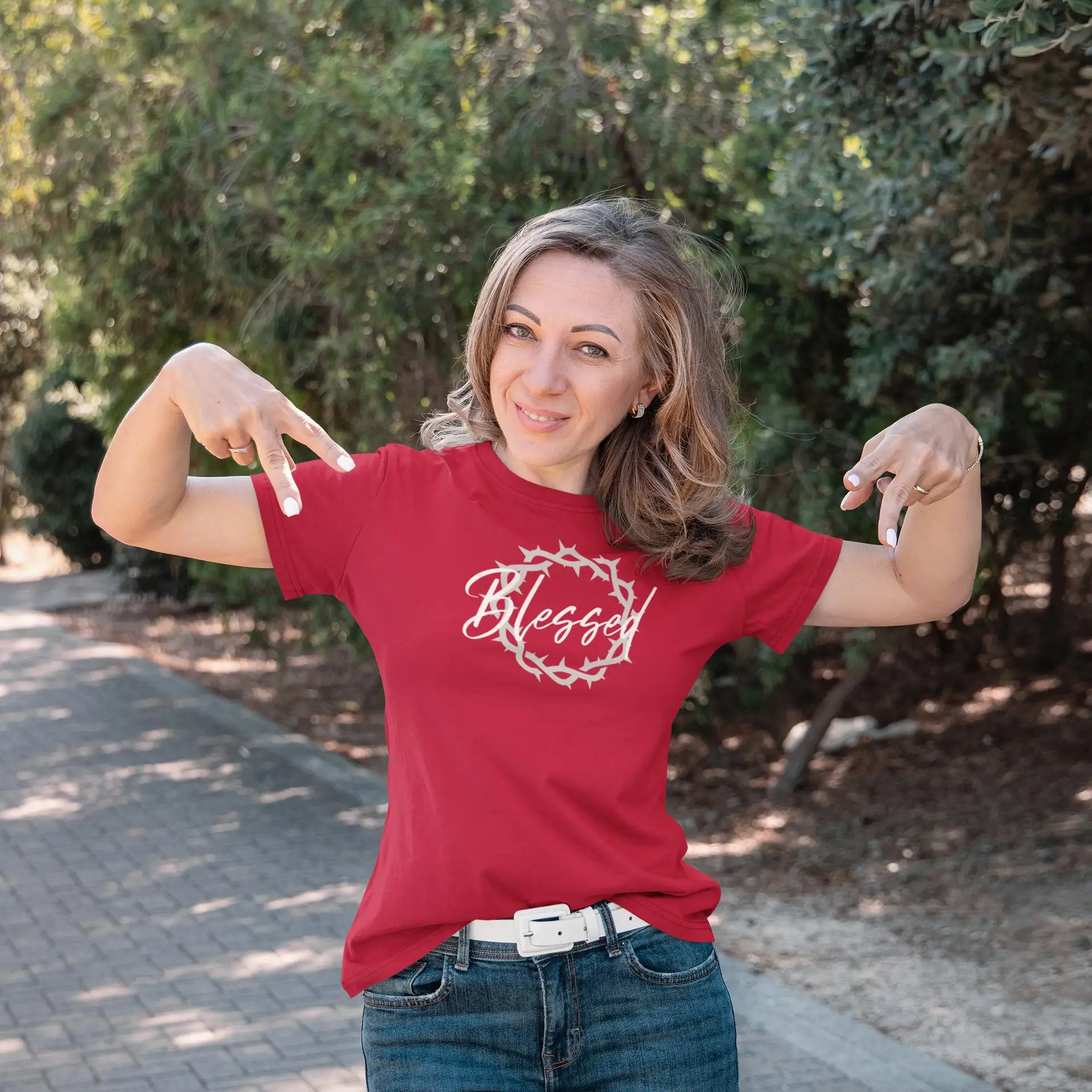 Благородная Женская любимая футболка христианский Иисус Библия подарок для нее