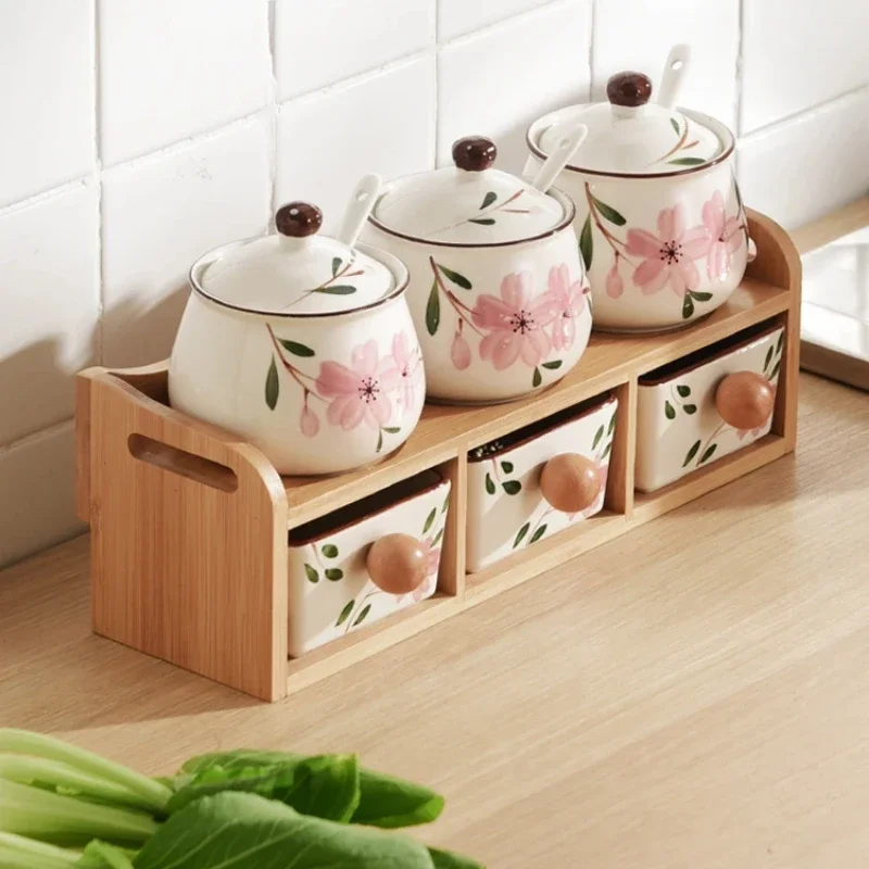 Бытовая Кухня искусственная керамика емкость для приправ коллекция двухслойный