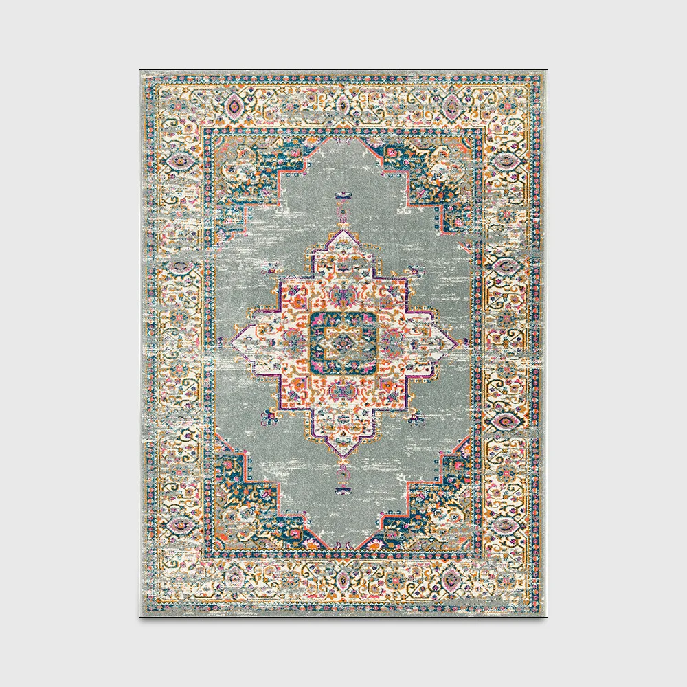 

Bohemia Persian Style Carpets And Rugs for Home Living Room Door Mats Bedroom Anti-skid Boho Flannel Morocco Ethnic Gypsy Decor