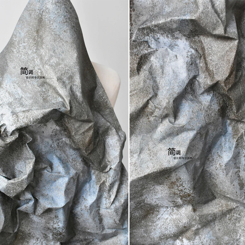

Матовая ткань полиэстер акриловый материал голубой серый индивидуальный дизайн платья первый пошив рисовая ткань оптовая продажа по метрам