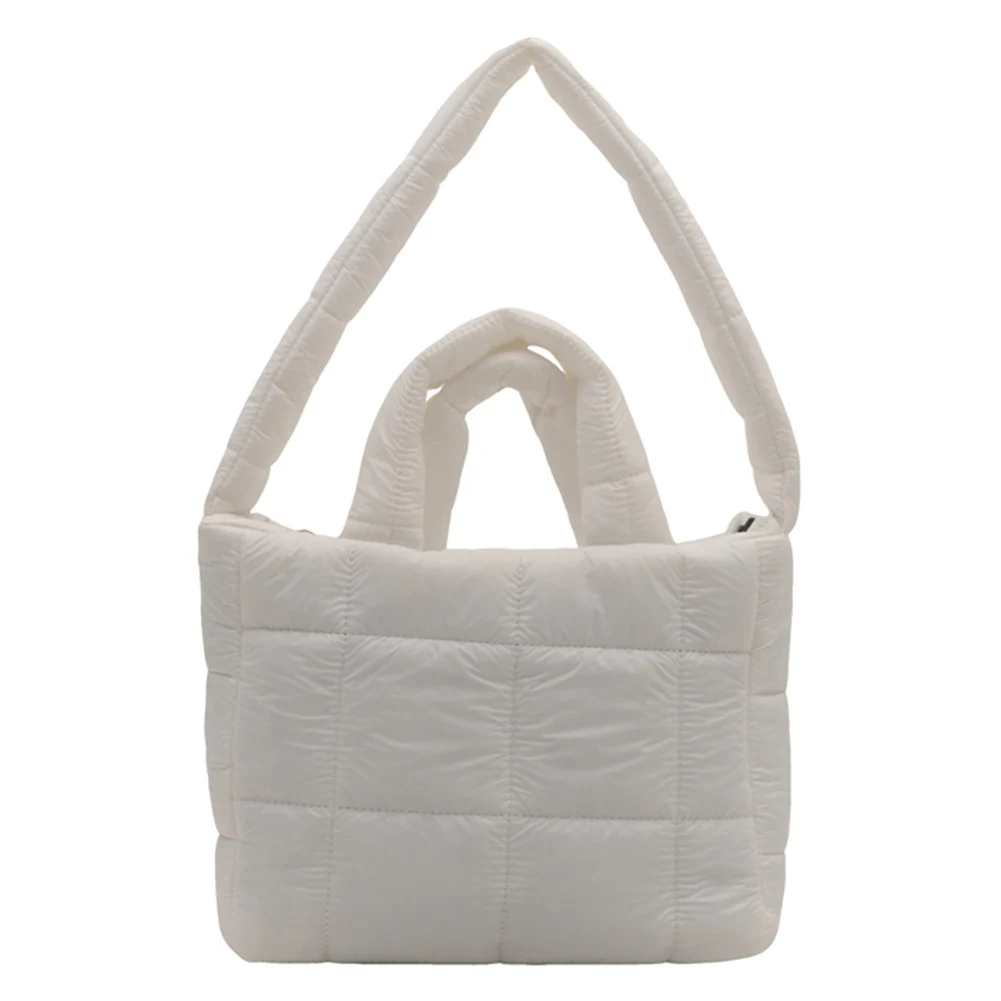 Женская сумка-тоут-пуховик большая вместительная стеганая сумка с верхней