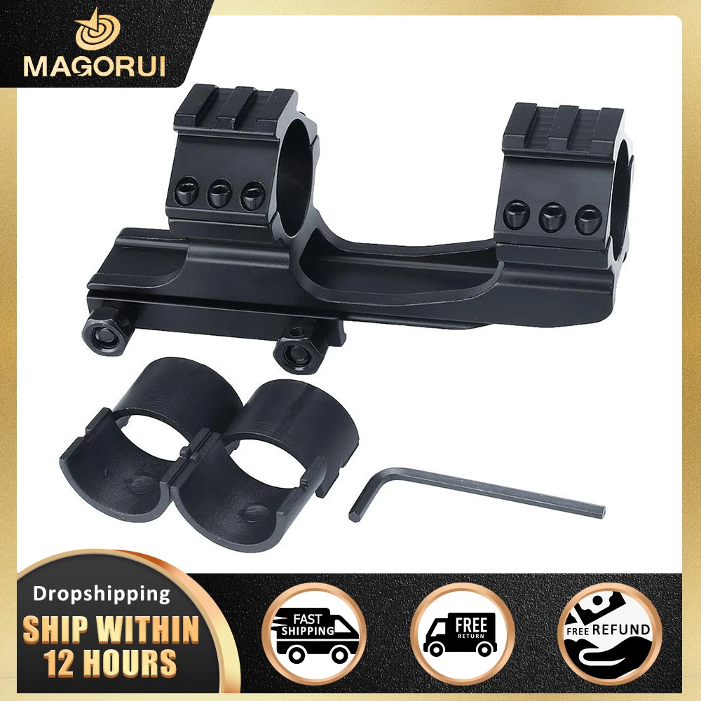 

Magorui 25,4 мм/30 мм сверхмощный консольный виверный ружье двойное кольцо Крепление для прицела тактические охотничьи аксессуары