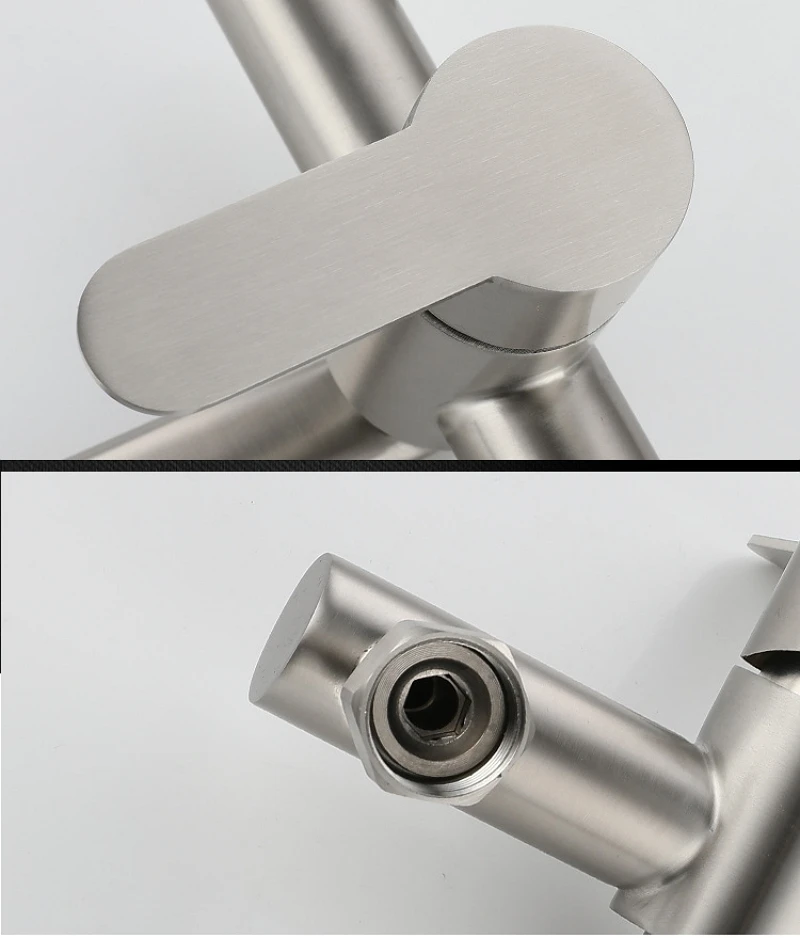 Смеситель для кухни настенное крепление двойное отверстие смеситель раковины в