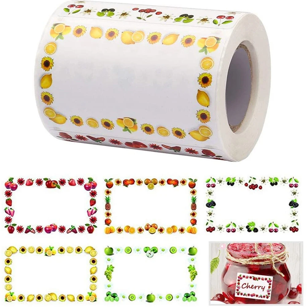 

300 Pcs Blank Writable Kitchen Classification Label Stickers Food Storage Date Labels for Container Bag Jar Package Marking Tags