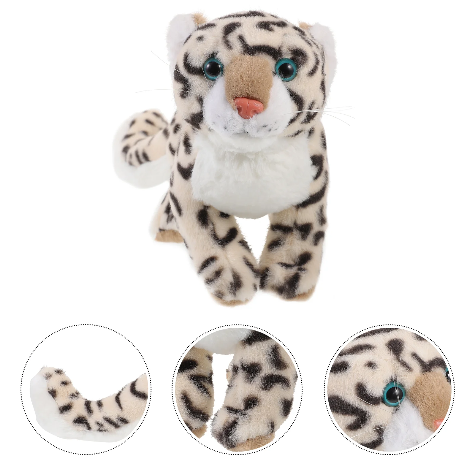 

Plush Snow Leopard Toy Plush Stuffed Snow Leopard Adorable Stuffed Animal Bedroom Sofa Decoration