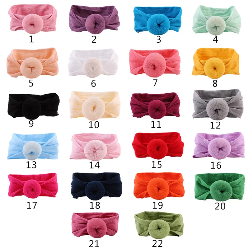 1Pcs Round Shape Donut Kids Hairband fits winter Most Wide Cotton Headwraps Soft Hairwear Christmas Hair Accessories for baby | Мать и