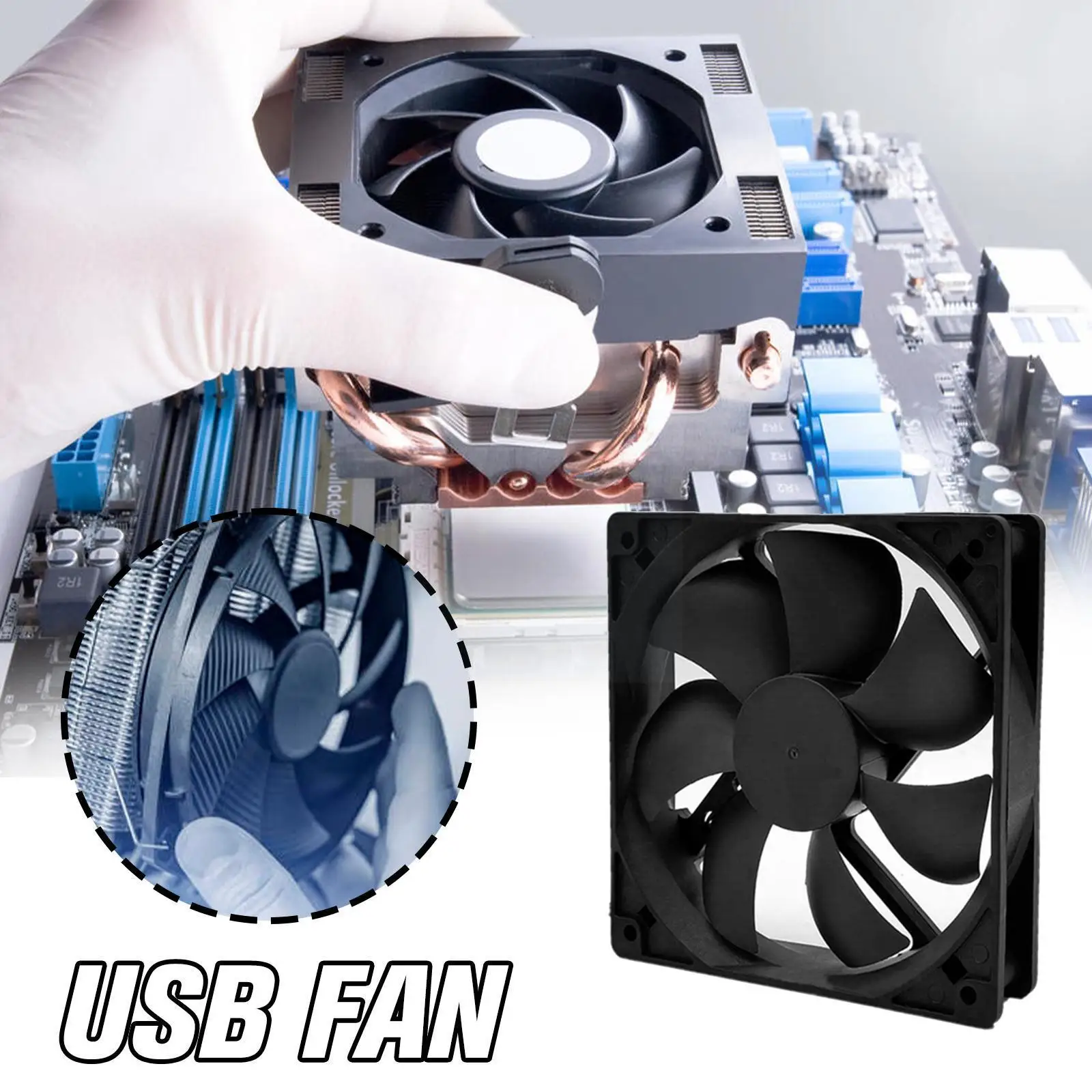 

40/50/60/80mm 5v Usb Fan Brushless Cooling Fan Speed 4200 Rpm Fan For Small Appliances Series Replacement Diy Module V8j3