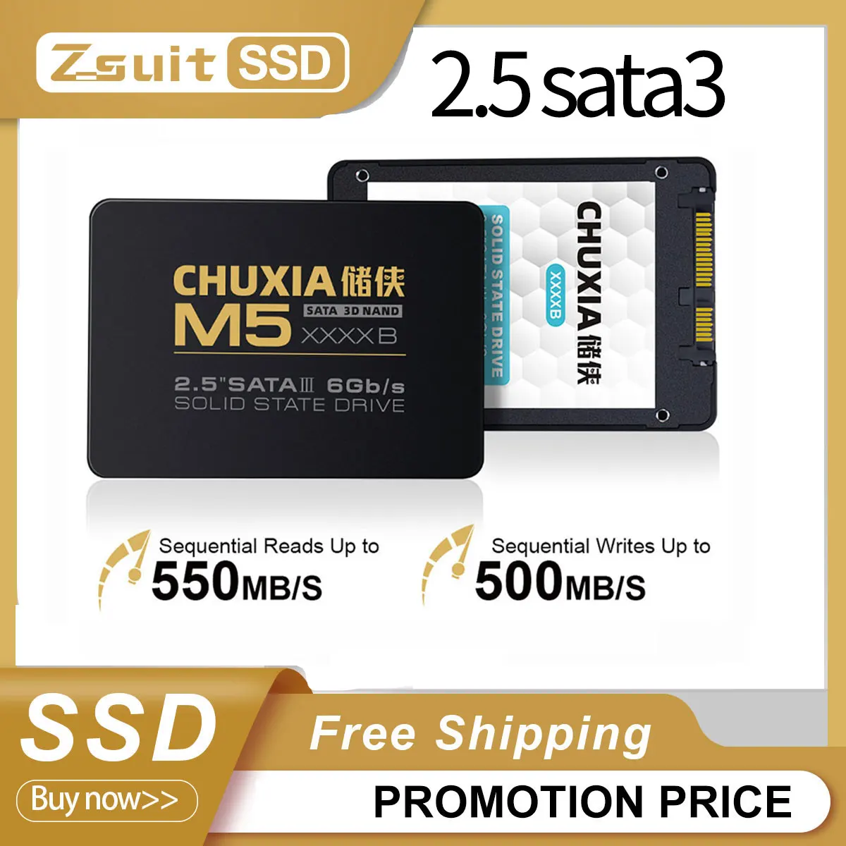 

Жесткий диск CHUXIA SSD M5 M9 HDD, жесткий диск SATA3 256 ГБ, Ssd-накопитель 512 ГБ, Ssd 2.5 2 ТБ, Внутренние твердотельные диски для ноутбука SSD 1 ТБ Sa