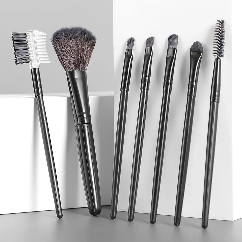 

7 Pcs Makeup Brushes Set with Podwer Puff Foundation Blush Powder Eyeshadow Lip Blending Makeup brush beauty tool Cosmetic