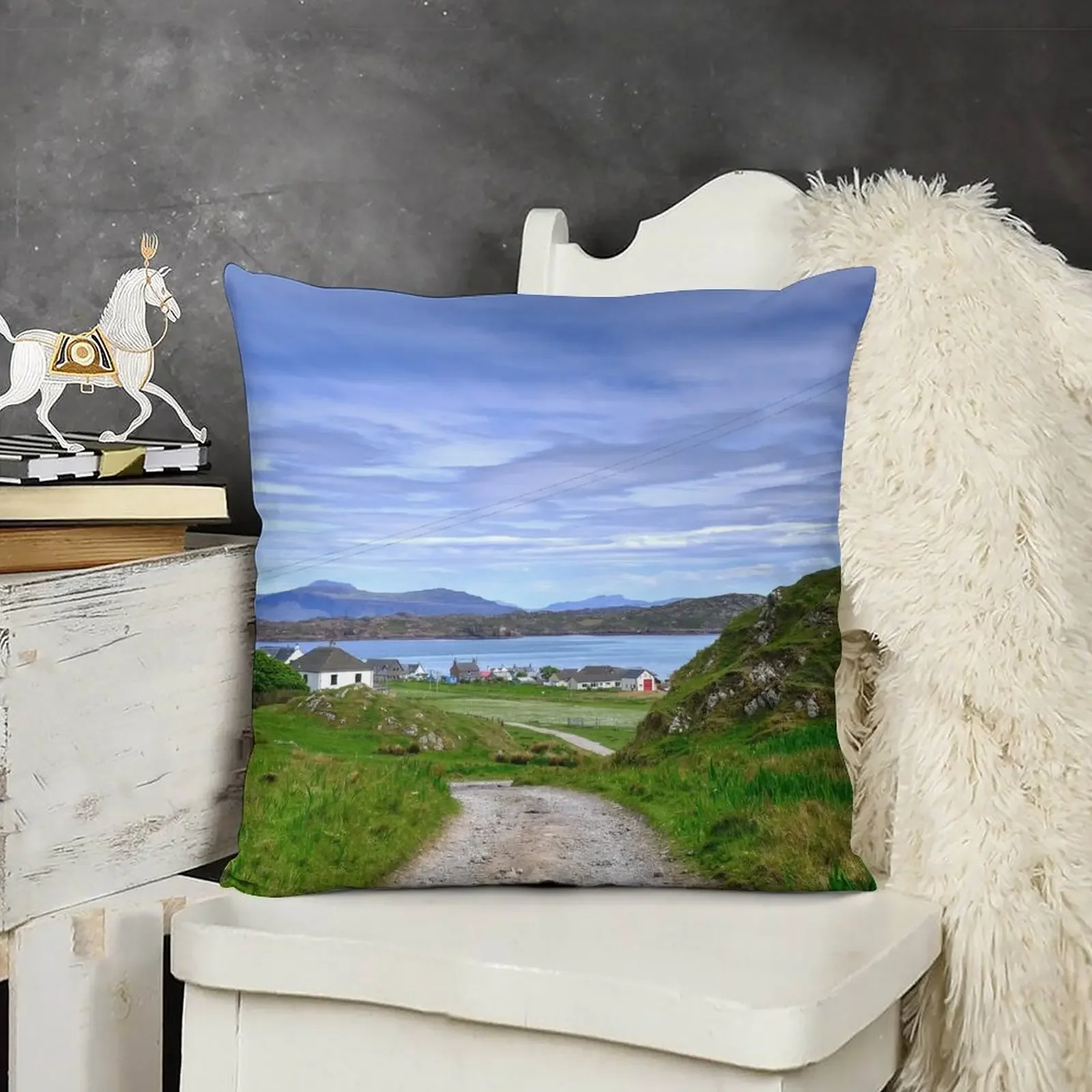 Baile Mor Isle of Iona Inner Hebrides Scotland Декоративные наволочки для подушек
