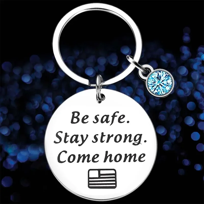 Милый брелок для ключей с надписью Keep Strong