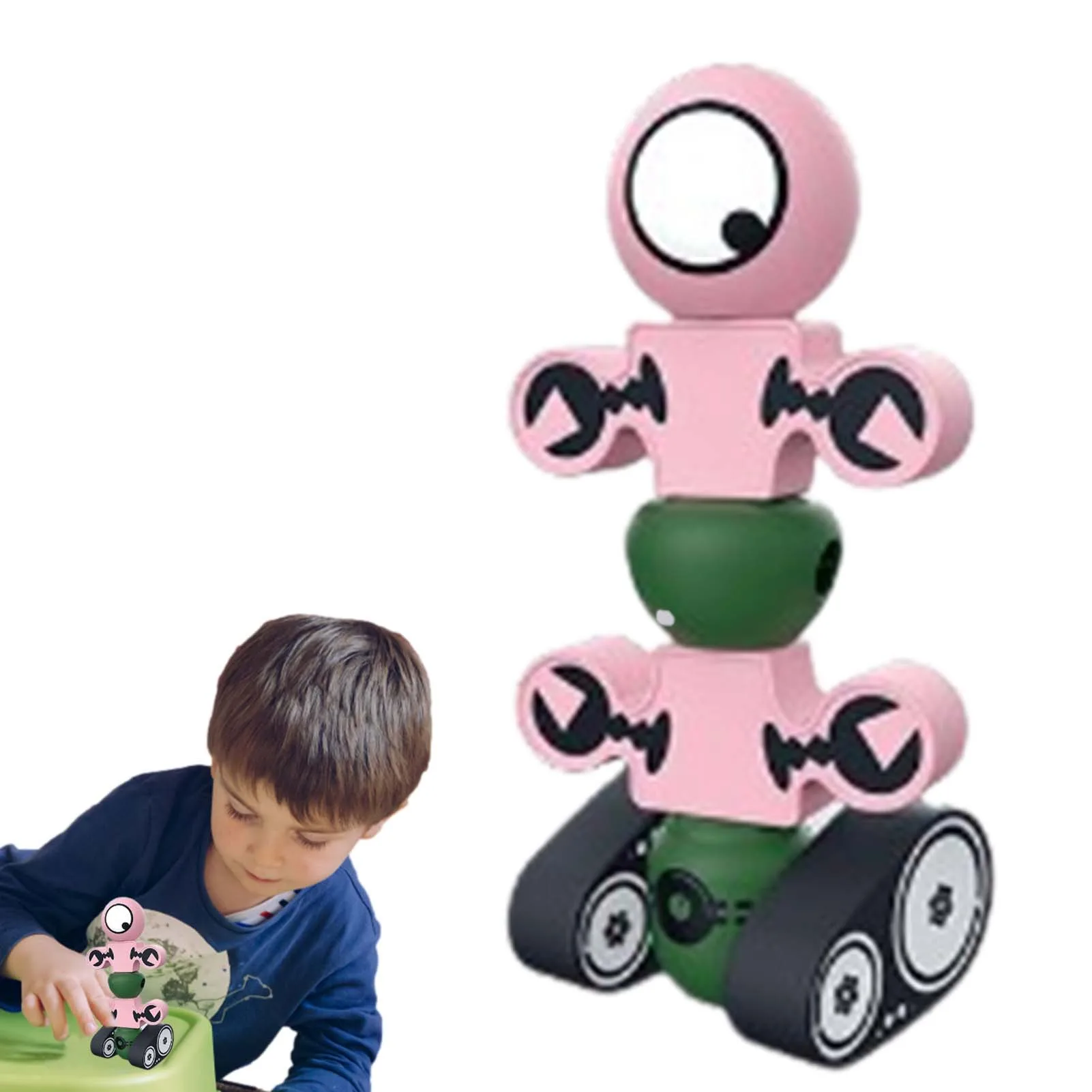 

Magnetic Robot Building Block Toys Magnetic Robot Blocks Robot Toys Engineering Science Educational Assembling Learning Kit For