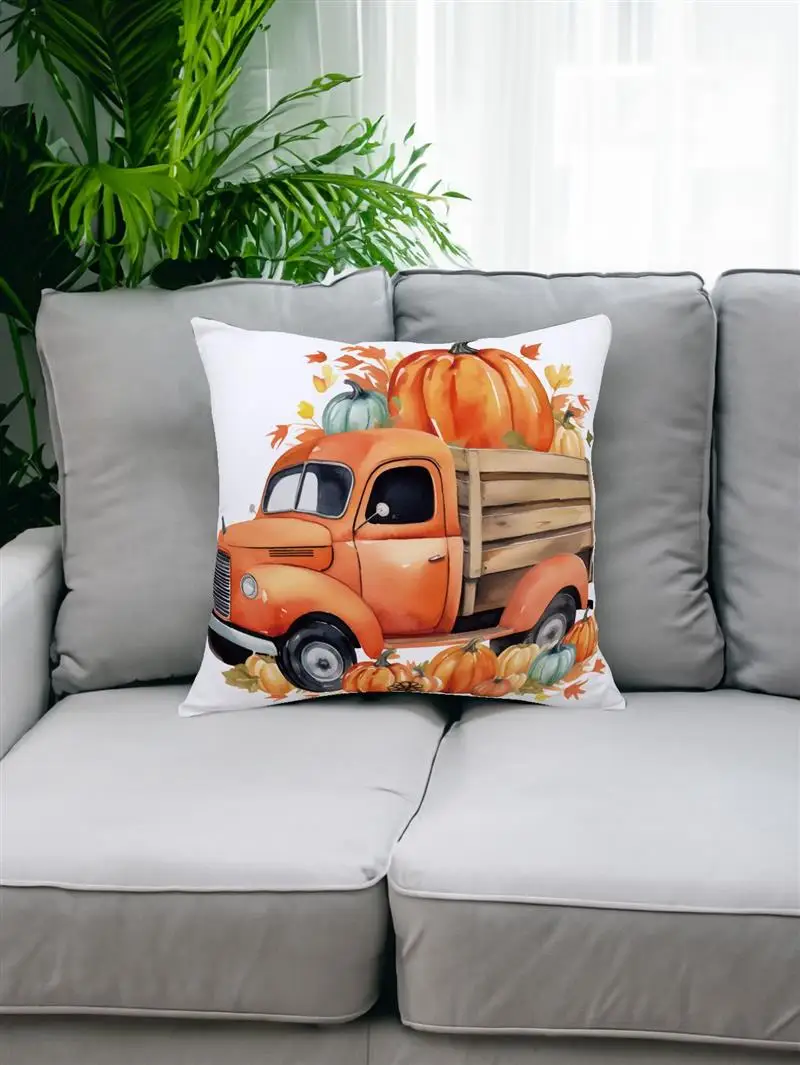 

Декоративная подушка в виде тыквы, 45 х45 см