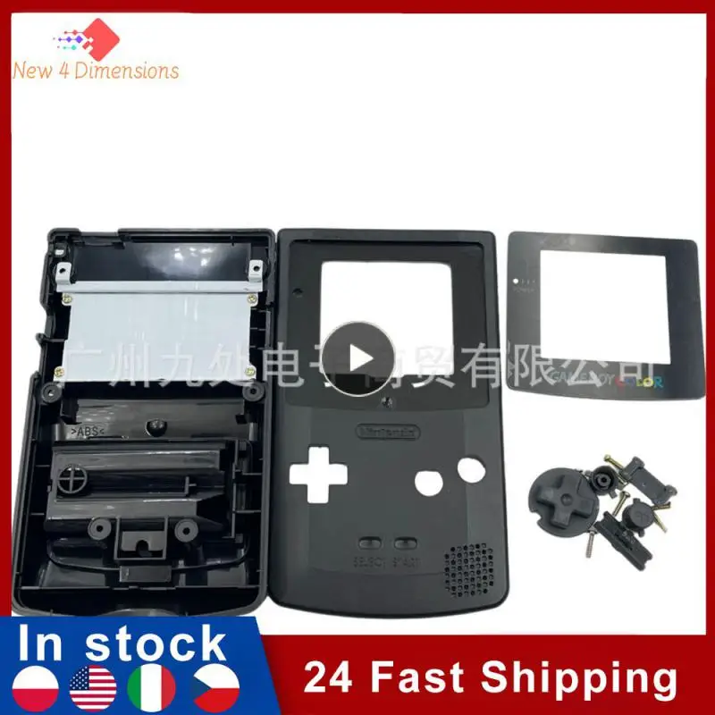 

Unbreakable Full Casing Easy To Clean Applicable To Gbc Game Console Case Impact Resistance Game Console Cover Game Gadgets Gold