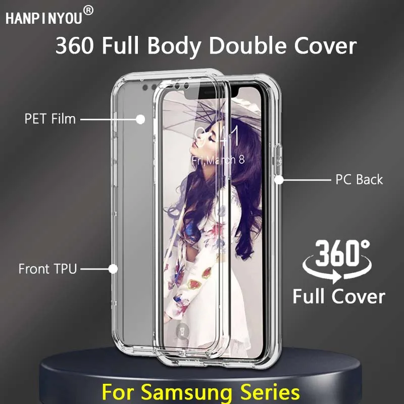

360 Full Body Case For Samsung Galaxy S22 S21 S20 Plus Ultra A53 A33 A73 A03S TPU + PC Back Double Cover Screen Protector Shell