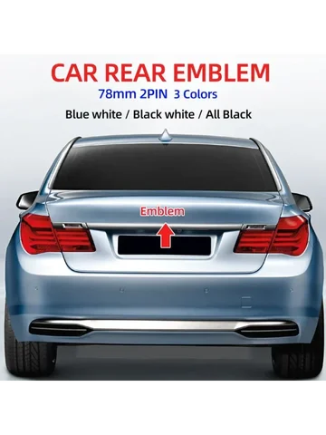 1 шт. 78 мм 51141970248 Автомобильная эмблема заднего багажника логотип значок аксессуары для BMW E66 E53 X5 E46 E39 E38 E90 E60 E36 F30 F20 F10