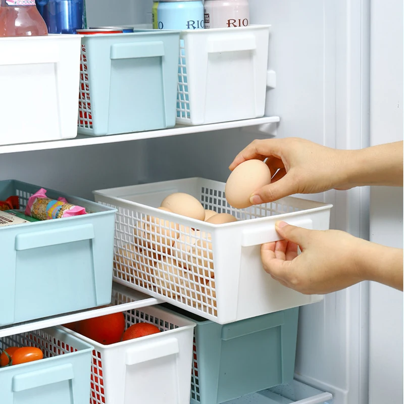 

Desktop storage basket snack storage basket hollow storage basket rectangular plastic frame storage sundry box basket