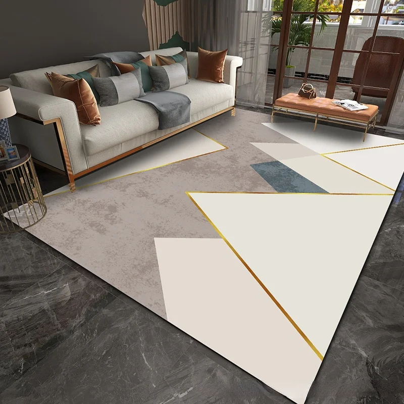 

Nordic Geometric Rug Ins Wind Modern Home Living Room Bedroom Decorate Carpet Room Decoration Teenager Coffee Table Mat Washable